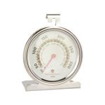 Mastercraft Round 10cm Stainless Steel Oven Thermometer - Silver