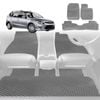 6D Diamond Car Floor Mats for Hyundai i30 2007-2012-Full Set-Grey-Outback GT