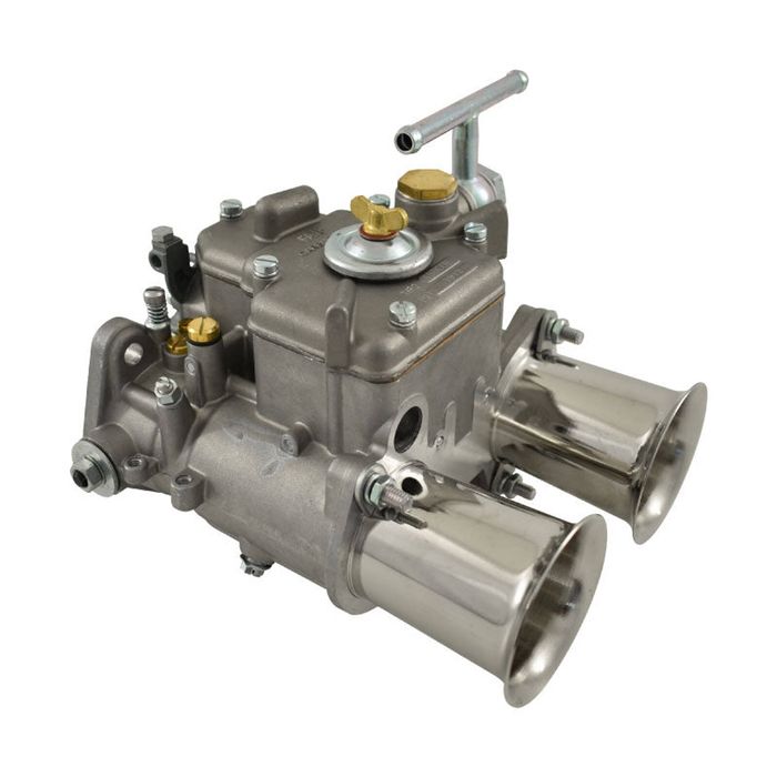 Calflow 45 DCOE Weber Style Carburettor (5 Progression Holes) with Chrome Ram Tubes