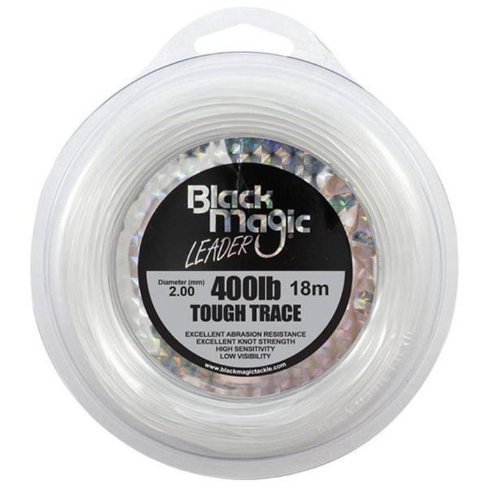 Black magic tough trace monofilament fishing leader 400lb