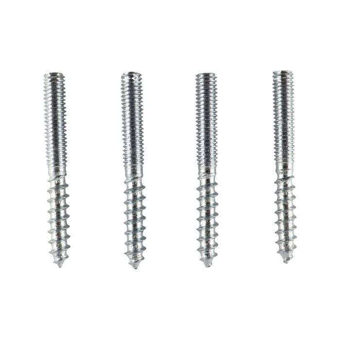 Everhang M6 x 48mm Zinc Plated Hanger Bolt - 4 Pack