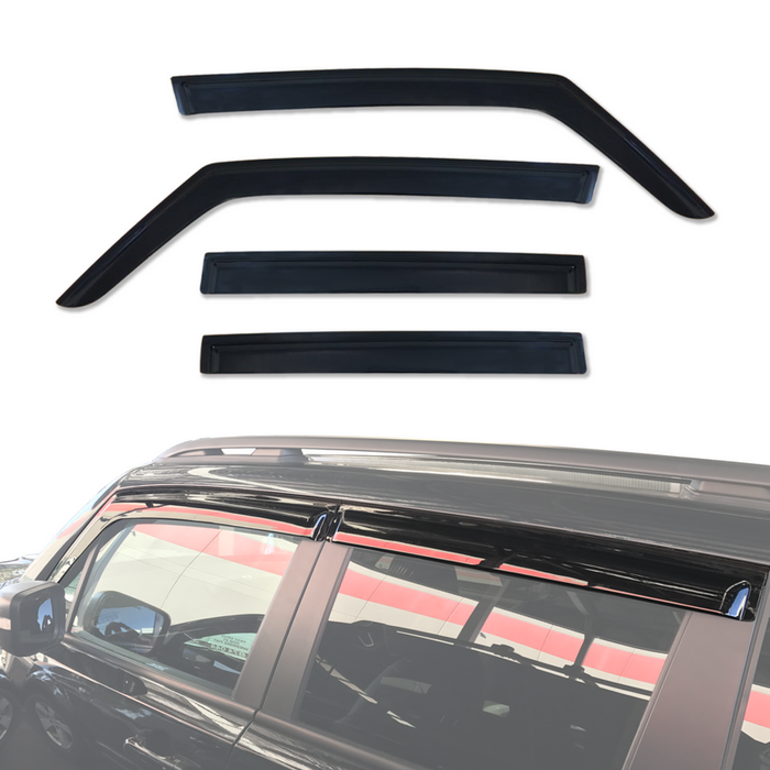 AUSGO Luxury Weather Shields for Jeep Renegade 2015-2017 Weathershields Window Visors Wind Deflectors