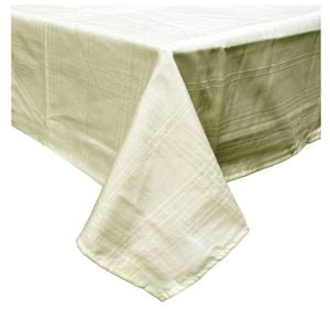 Checkered Cream Tablecloth 132 x 178 cm