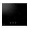 Omega 60cm Black Induction Cooktop Knob Control 