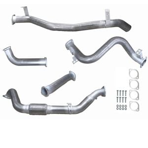 Ignite Exhausts Turbo Back For Toyota Landcruiser 79 Series V8 S/cab 3" No Cat With Straight Pipe Raw Aluminised Steel
