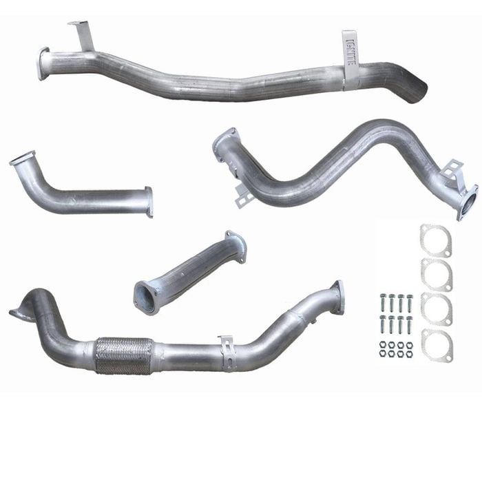 Ignite Exhausts Turbo Back For Toyota Landcruiser 79 Series V8 S/cab 3" No Cat With Straight Pipe Raw Aluminised Steel