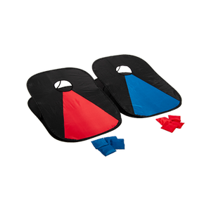Collapsible Portable Corn Hole Boards With 8 Cornhole Bean Bags, Carry Case