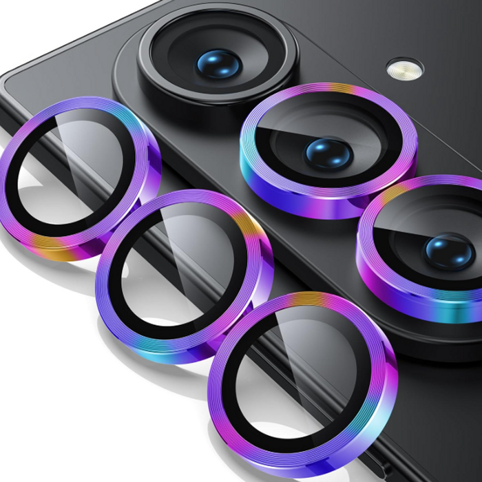 For Samsung Galaxy Z Fold 7 Metal Camera Lens Glass Individual Eagle Protector Cover - Multicolour