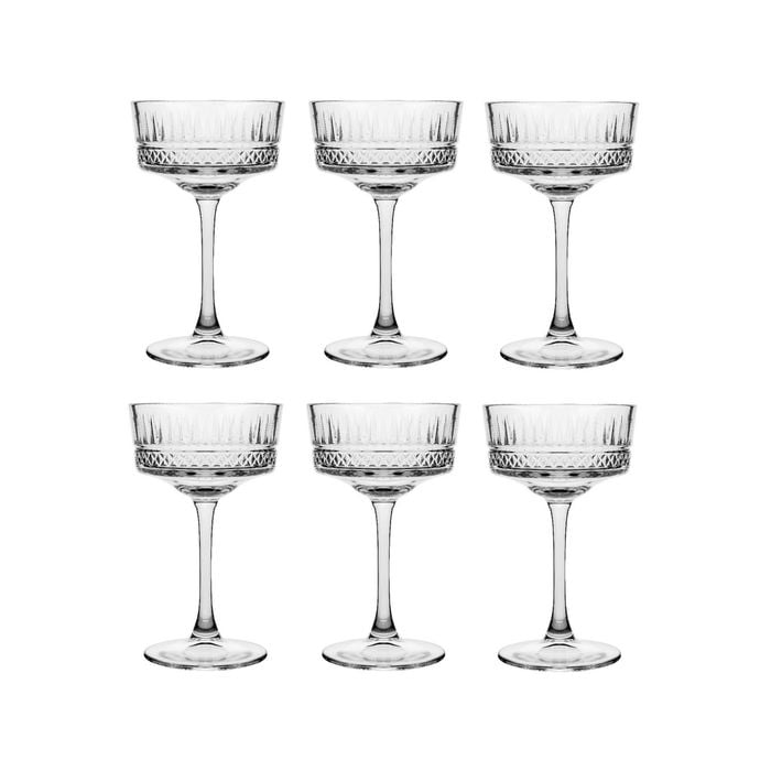 Pasabahce Elysia Champagne Coupe Glass 260ml - Set of 6
