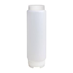 Vogue Squeeze Bottle Rotation Clear 455ml Kitchen Storage Sauce Dispenser