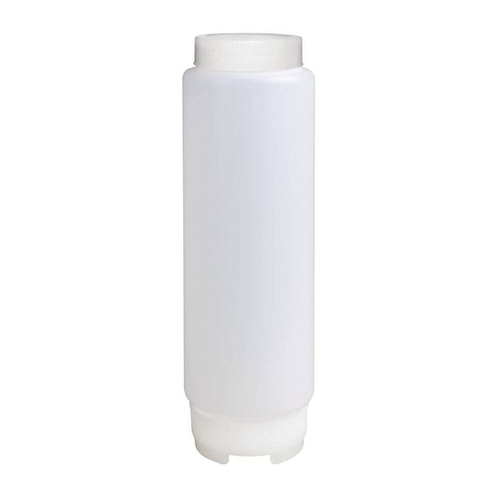 Vogue Squeeze Bottle Rotation Clear 455ml Kitchen Storage Sauce Dispenser