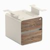 Desky Minimal Under Desk Cabinet Wheat Frame