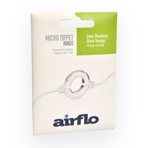 Airflo Tippet Ring Stainless Steel Fly Fishing 2mm 10 Pack