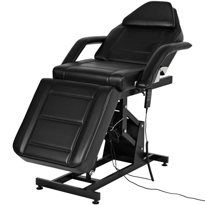 Advwin Fully Electric Beauty Bed, Salon Facial Bed Chair Black