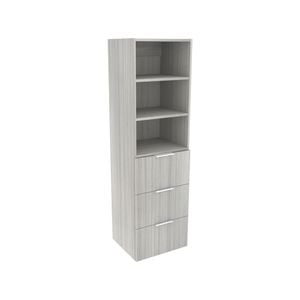Lugna 1536 x 450 x 380mm Mist 2 Adjustable Shelf 3 Drawer Storage Cabinet
