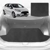 6D Diamond Car Boot Mat for Ford Fiesta (WT WZ)2008-2018-Hatch-Cargo Mat-Black-Outback GT