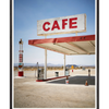 Galrie Retro Desert Cafe and Gas Station Art Photgraphy Print, Black Frame, 50 x 70cm (20 x 28inch)