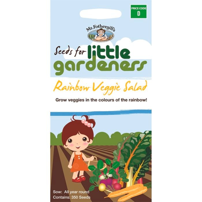 Mr Fothergill's Veggie Salad Rainbow Little Gardeners Seeds