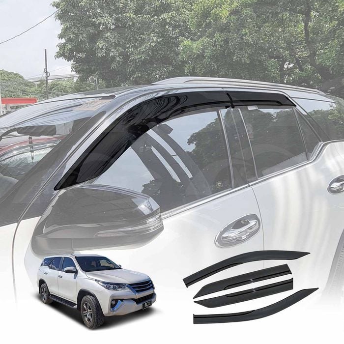 Weathershields for Toyota Fortuner 2015-Onwards Weather Shields Wind Deflectors Window Sun Visor