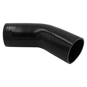 GASO 45 Degree Standard Elbow 3" (76mm) Silicone Hose Black