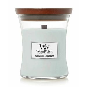 WoodWick Candle - Medium Sagewood & Seagrass