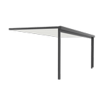 Absco Structures 6 x 3 x 2.4/3m Signature Insulated Double Patio - Monolith