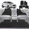 6D Diamond Car Floor Mats for Hyundai Tucson 2015-2020-Full Set-Black-Outback GT