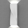 CLA Lighting Exterior LED Tri-CCT Surface Mounted Up/Down Twist Wall Light IP65 Large White