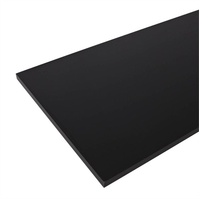 Practa 2000 x 600 x 25mm Black Laminate Benchtop