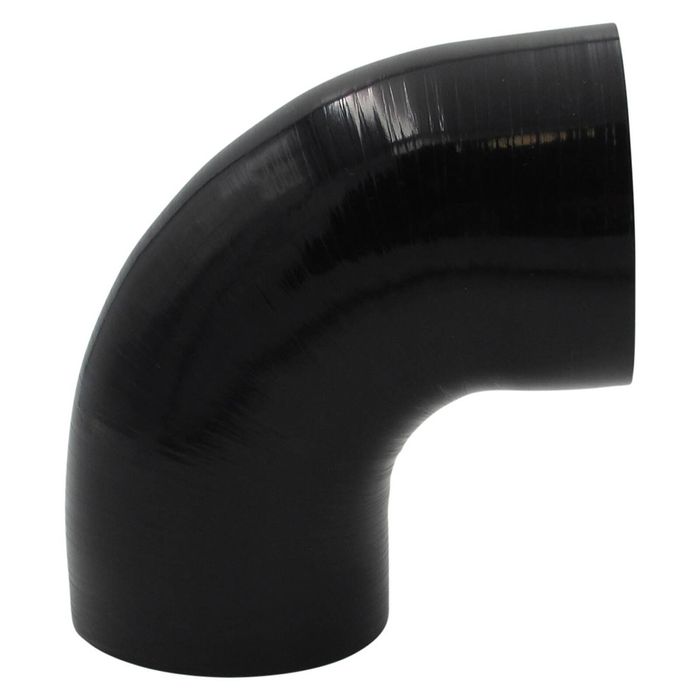 GASO 90 Degree Standard Elbow 4" (102mm) Silicone Hose Black