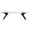 Sk Designer Living | Murf Collection | Rectangular Glass Coffee Table - Black