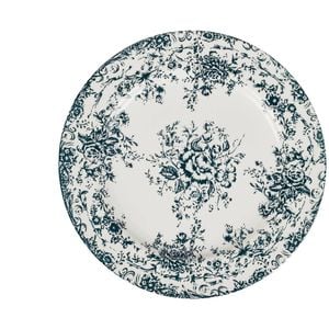 Casa Domani Rosetta Round Platter Antique Blue Finish Serveware 36cm