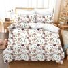 3D Cartoon Hand Drawn Cute Sloth Plant Illustration Animal Quilt Cover Set LXL