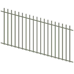 ProtectorAl 1201-2400W x 1200H Pale Eucalypt Batten Pool Fence Panel Raked Up to 15º