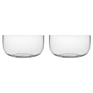 2PK Ecology Soda Lime Glass Classic Salad Bowl Server 26cm