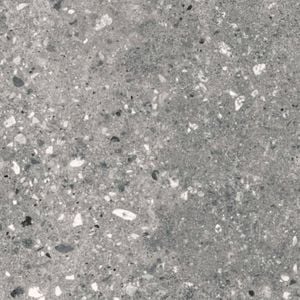 Duratile 10 x 10cm Terrazzo Dark Grey Porcelain Floor Tile Sample