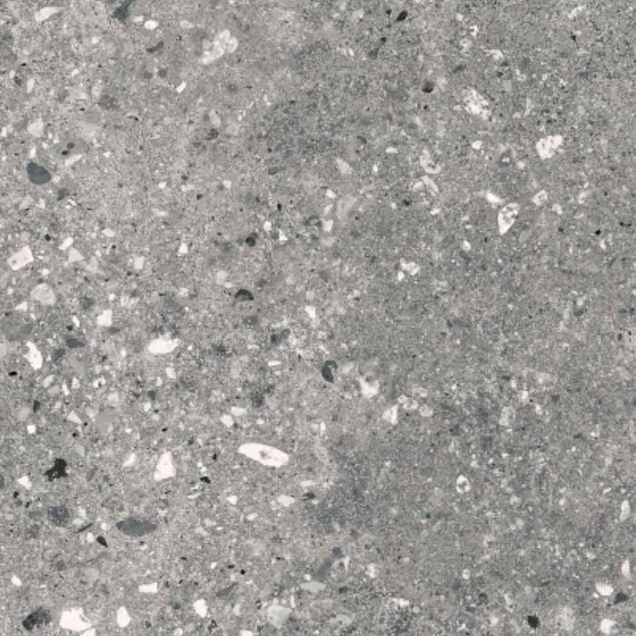 Duratile 10 x 10cm Terrazzo Dark Grey Porcelain Floor Tile Sample