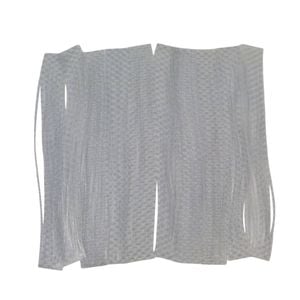 Artizan 22 Strand Silicon Skirting, Natural Clear Silver, Qty 20