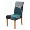 Anyhouz Chair Cover Blue Green Geometric Design Elastic Slipcover Dining Decor