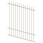 ProtectorAl 350 - 1200 x 1500mm Surfmist Raked Up to 15º Picket Top Pool Fence Panel