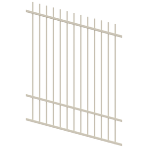 ProtectorAl 350 - 1200 x 1500mm Surfmist Raked Up to 15º Picket Top Pool Fence Panel