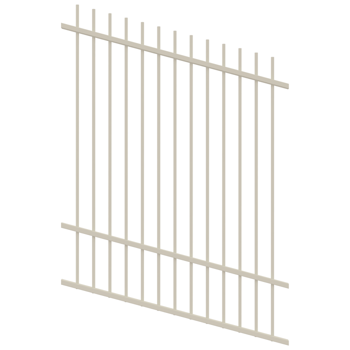 ProtectorAl 350 - 1200 x 1500mm Surfmist Raked Up to 15º Picket Top Pool Fence Panel