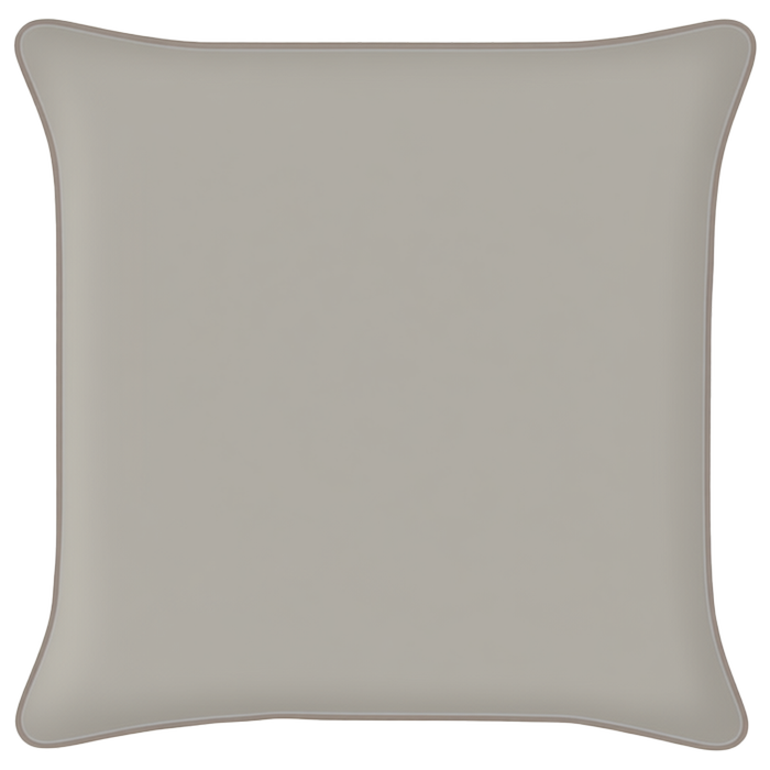Mojo 45cm Solid Grey Cushion Cover With Pipe