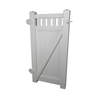 Think Fencing 900 x 1760mm White PVC Mystique with Lattice Swing Gate