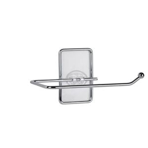 Naleon Chrome Adhesive Works Wire Toilet Roll Holder