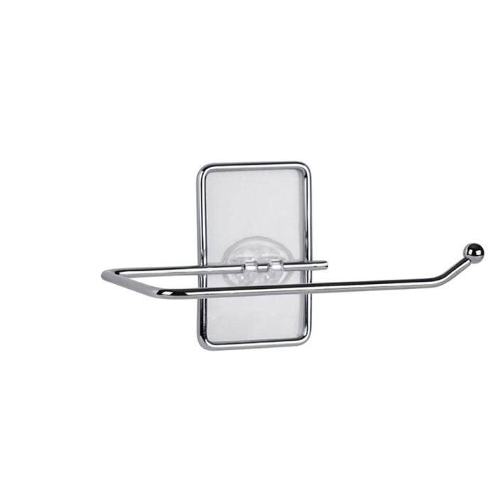 Naleon Chrome Adhesive Works Wire Toilet Roll Holder