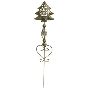 LVD Metal Pot Spike Xmas Tree Home/Garden Christmas Decoration 56cm Gold