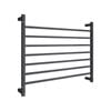 Barelli Matte Black 7 Bar Square Heated Towel Rail 
