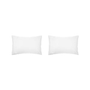 2PK Bambury Home Living Decorative Std Chateau Pillowcase White Woven