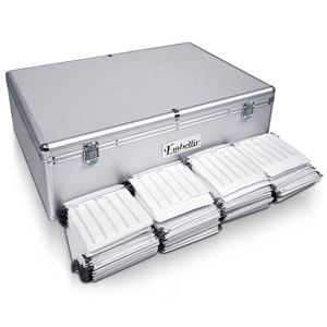 Embellir CD DVD Case Cases Wallet Storage Box Aluminium Holder Folder 1000 Discs